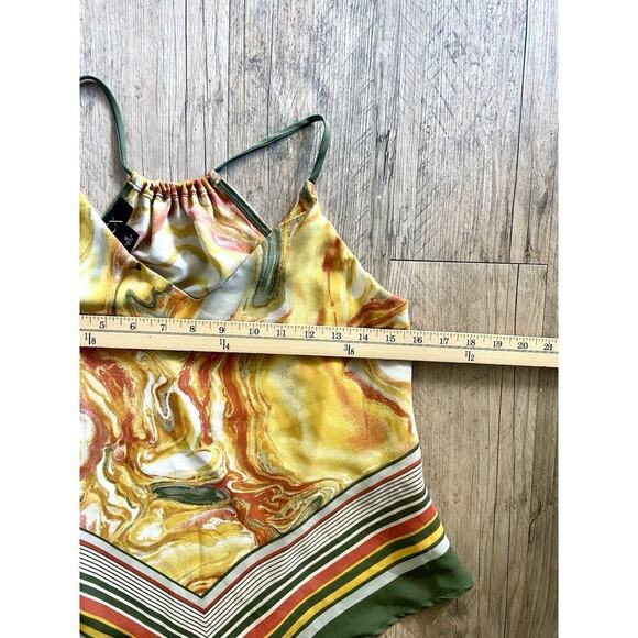 BCX Women's Tank Top Boho Pattern Halter Neck Sleeveless Size Small - Picture 6 of 6